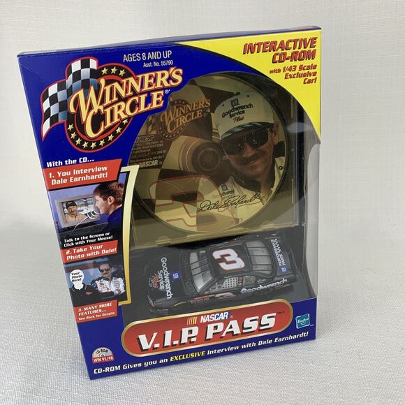 Winner's Circle Dale Earnhardt V.I.P. Pass Interactive CD-ROM  1/43 Car Hasbro 3 - Picture 1 of 8